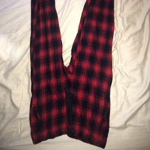 Flannel pajama joggers